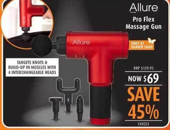 Shaver Shop Allure pro flex massage gun offer