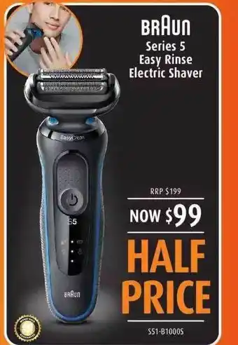 Shaver Shop Braun series 5 easy rinse electric shaver offer