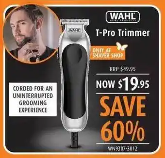 Shaver Shop Wahl t-pro trimmer offer