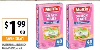 Supabarn Multix resealable snack bags offer
