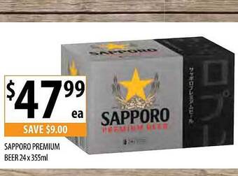 Supabarn Sapporo premium beer offer
