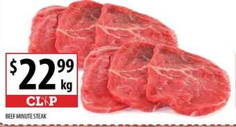 Supabarn Beef minute steak offer