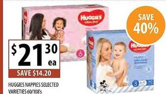 Supabarn Huggies nappies offer