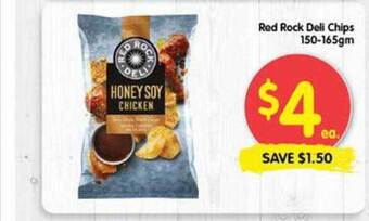 Spar Red rock deli chips 150-165gm offer