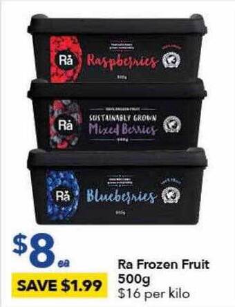 Ritchies Ra frozen fruit 500g offer