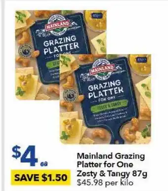 Ritchies Mainland grazing platter for one zesty & tangy 87g offer