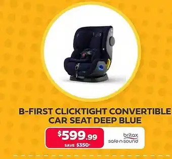 Baby Kingdom B-first clicktight convertible car seat deep blue offer