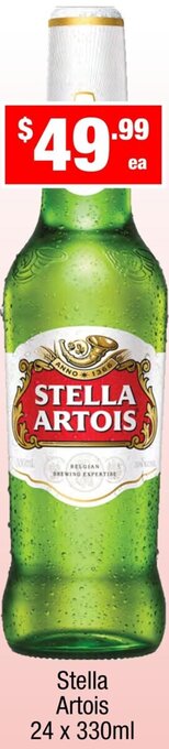 Liquor Stax Stella Artois 24 x 330ml offer