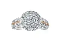 Bevilles Jewellery Love Knots 18ct White Gold 0.8ct Diamond Ring offer