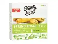 Woolworths Simply Wize Gluten Free Spring Rolls 228g offer