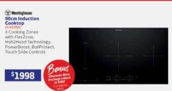 Retravision Westinghouse 90cm induction cooktop offer