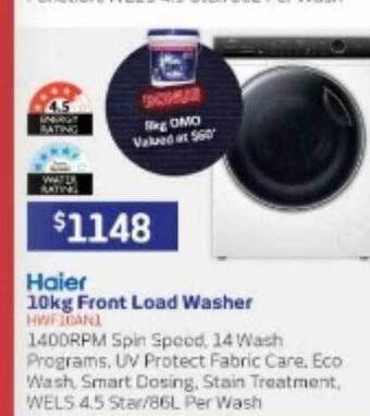 Haier 10kg front load washer