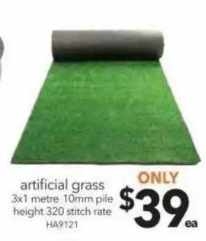 Artifcial grass pile height 320 stitch rate ha9121