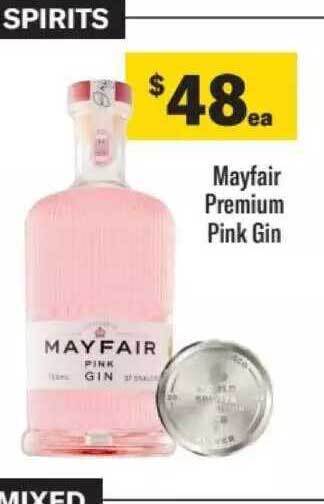 Liquorland Mayfair premium pink gin offer