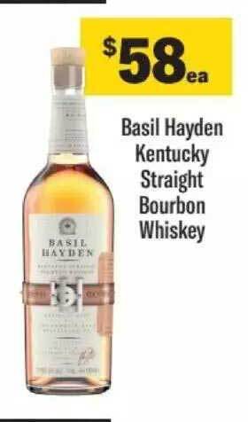 Liquorland Basil hayden kentucky straight bourbon whiskey offer