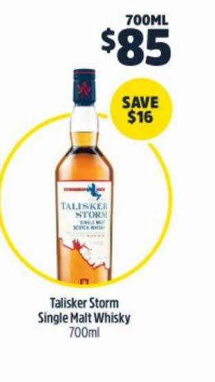 Talisker storm single malt whisky 700ml