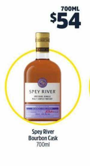 BWS Spey river bourbon cask 700ml offer