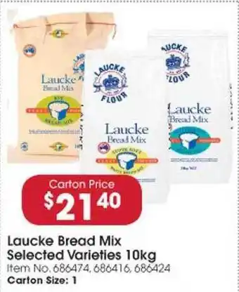 Campbells Wholesale Laucke bread mix selected varieties offer