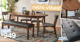 Fantastic Furniture Draper 6 Seater Dining Set offer