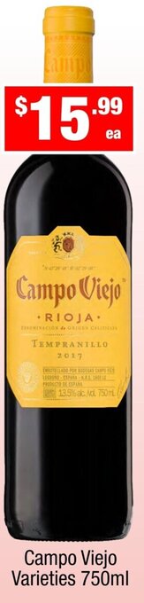 Campo Viejo Varieties 750ml