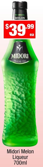 Liquor Stax Midori Melon Liqueur 700ml offer