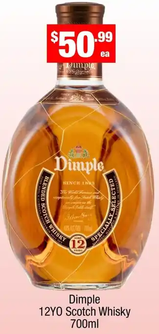 Liquor Stax Dimple 12YO Scotch Whisky 700ml offer
