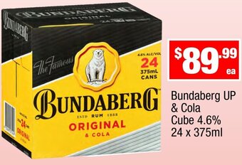 Bundaberg UP & Cola Cube 4.6% 24 x 375ml