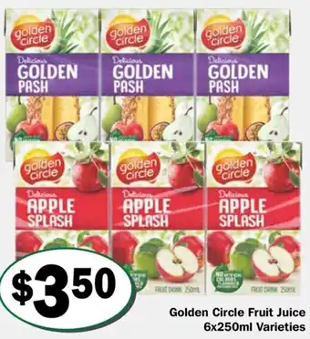 Friendly Grocer Golden Circle Fruit Juice 6x250ml Varieties offer