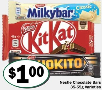Friendly Grocer Nestle Chocolate Bars 35-55g Varieties offer