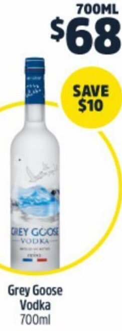 BWS Grey Goose Vodka 700ml offer
