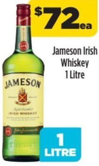 Liquorland Jameson Irish Whiskey 1 Litre offer
