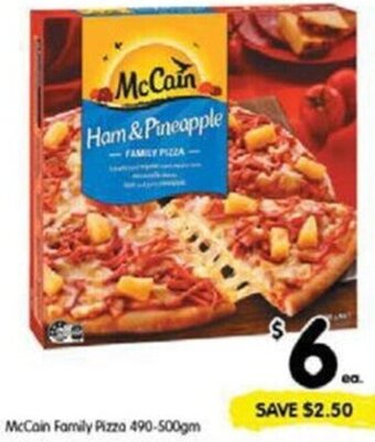 McCain Family Pizza 490-500gm