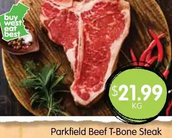 Spudshed Parlfield Beef T-Bone Steak offer