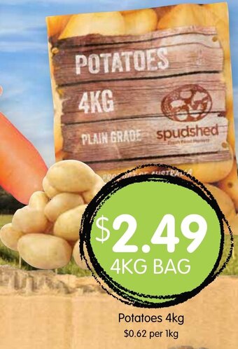 Spudshed Potatoes 4Kg offer