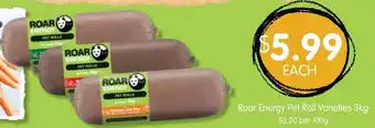 Spudshed Roar Energy Pet Roll Varieties 3Kg offer