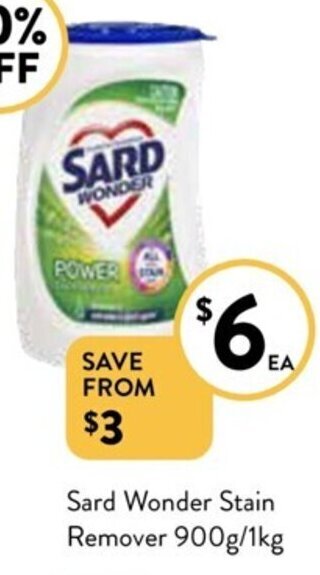 Foodworks Sard Wonder Stain Remover 900g / 1kg offer