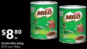 Ritchies Nestlé Milo 460g offer
