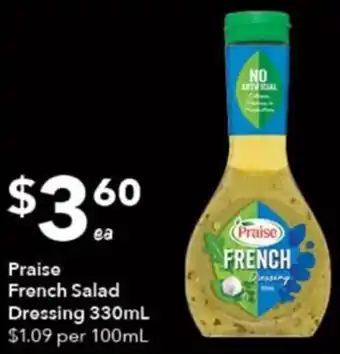 Praise French Salad Dressing 330ml