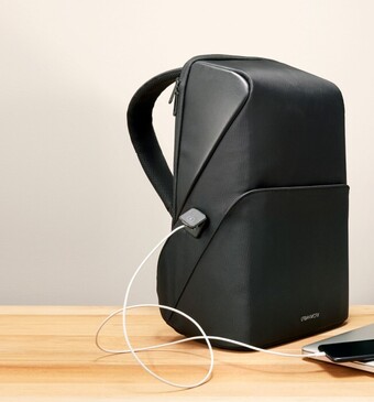 Coles Urbanworx backpack with usb outlet offer