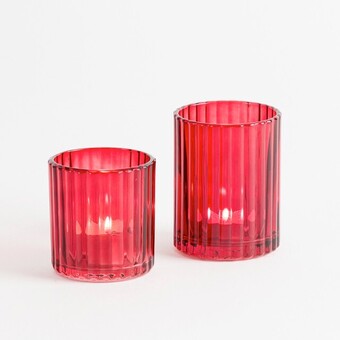 Pillow Talk Luna red candle holder by habitat offer