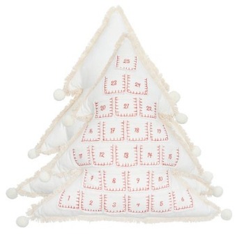 Christmas tree advent calendar cushion by habitat