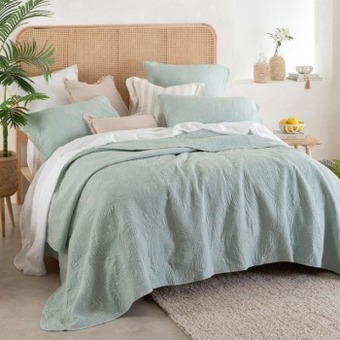 Pillow Talk Callie palm coverlet set by habitat offer