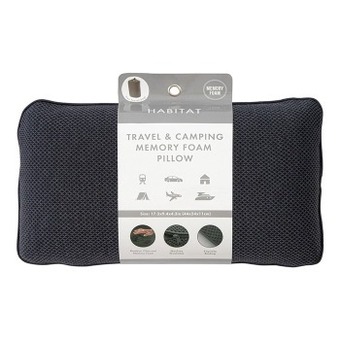 Travel & camping memory foam pillow by habitat