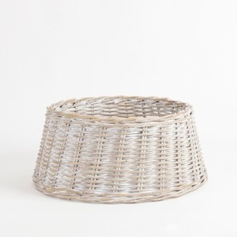 Pillow Talk Kubu rattan white wash tree skirt by habitat offer