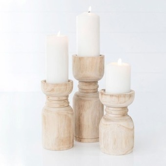 Pillow Talk Newport natural candle holders by habitat offer