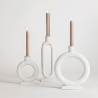 Pillow Talk Remy white candle holder by m.u.s.e. offer