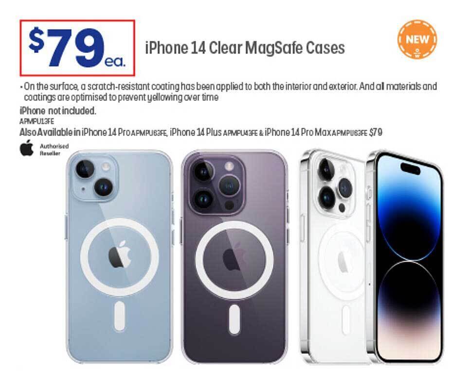 Iphone 14 clear magsafe cases offer at Officeworks