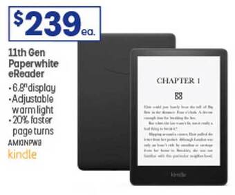 Kindle 11th gen paperwhite ereader