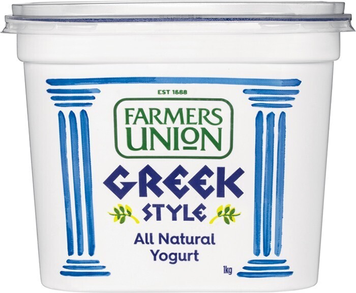 Farmers union greek style yogurt 1kg offer at IGA