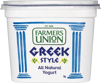 IGA Farmers union greek style yogurt 1kg offer